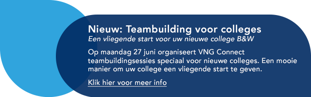 Banner Teambuildingsdag nieuwe colleges